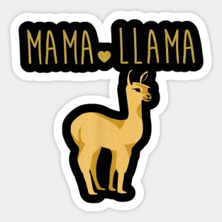 Mama Llama Funny T Shirt Gift For Mother's Day Sticker